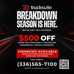 Receive a discount of up to $500 when you purchase a commercial vehicle program through TruckSuite. Call today and mention CDLLife.